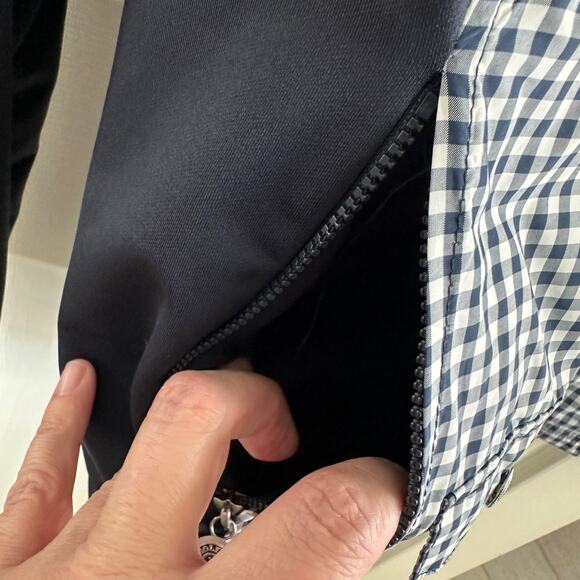 golfino germany women’s large navy check full zip golf jacket european style - Picture 13 of 16